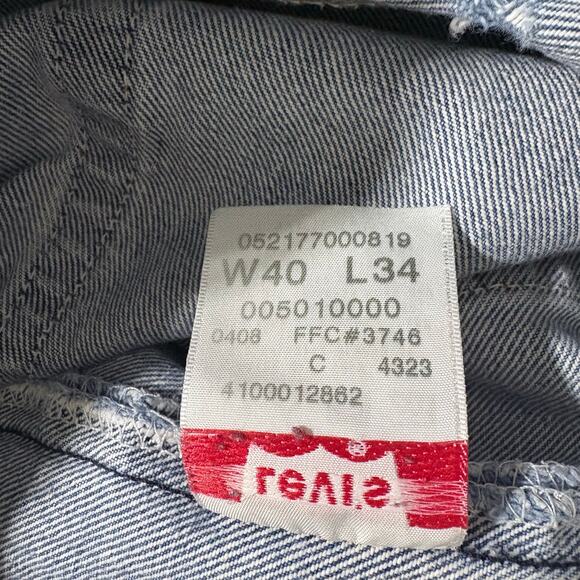 Vintage Levi 501 Jean Men 40x29 Blue 100% Cotton 1994-2005 - Picture 7 of 9